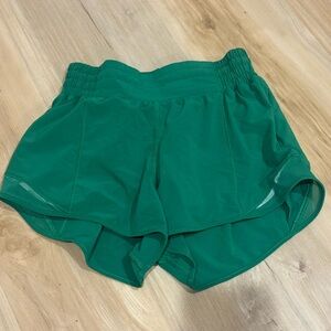 lululemon athletica Vibrant Green Athletic Shorts